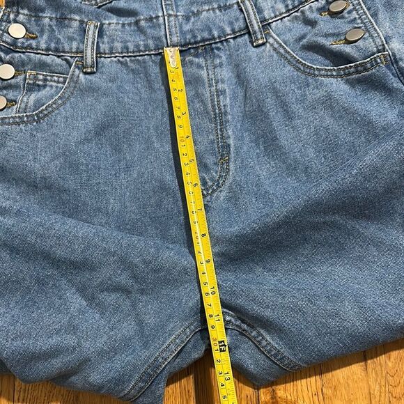 ANRABESS Blue Denim Overalls women’s sz small NEW with TAG soft denim - Picture 6 of 14